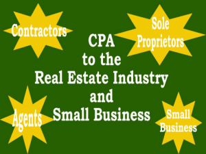 Tax Information for Real Estate Agents