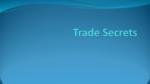 Chapter 5 – Trade Secrets