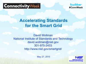 Wollman: OASIS Blue: SmartGrid Standards: NIST SGIP