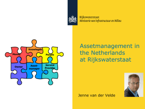 Asset management in the Netherlands at Rijkswaterstaat