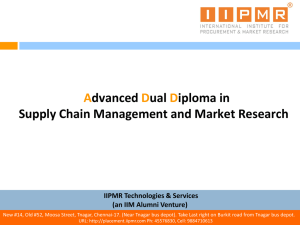Demand for Supply Chain and Market Research professionals is