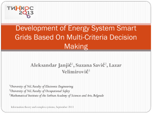 Development of Energy System Smart Grids Based On Multi