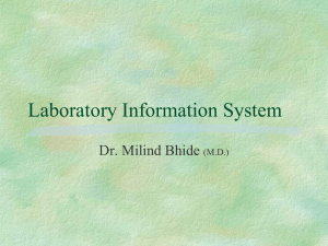 Laboratory Information Systems