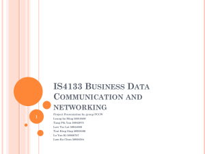 IS4133 Business Data Communication and networking - e