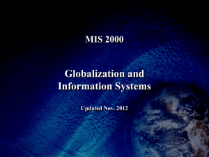Globalization Concept - University of Manitoba