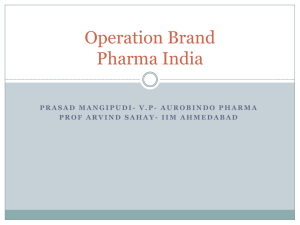 Operation Brand Pharma India