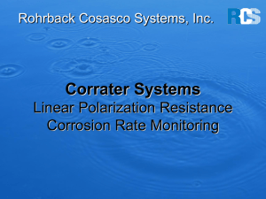 Corrater Systems - Rohrback Cosasco Systems