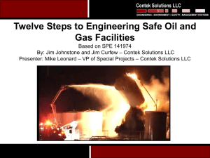 Engineering Safe Oil & Gas Facilities