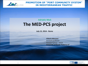 MED PCS - Adriatic MoS
