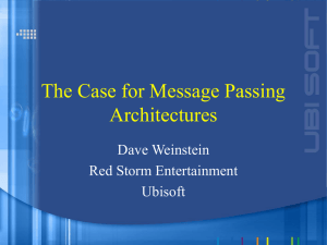 The Case for Message Passing Architectures