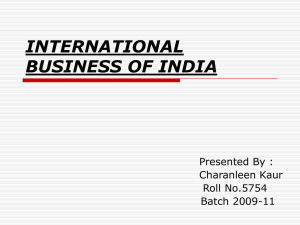 WHAT IS INTERNATIONAL BUSINESS