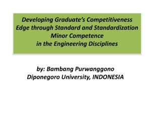 Developing Graduate`s Competitiveness Edge through