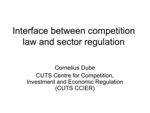 Competition Law and Sector Regulation