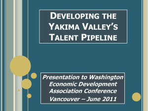 Developing Yakima County`s Talent Pipeline