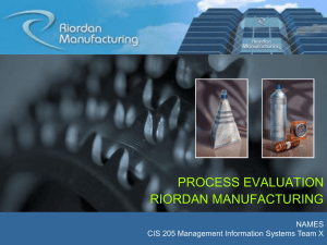 Riordan Manufacturing