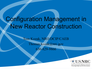 Construction Reactor Oversight Process Pilot Program