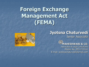 Foreign Exchange Management Act