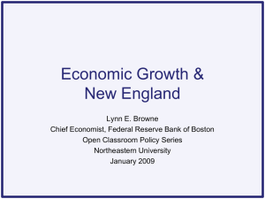 Economic Growth & New England