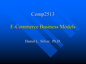 E-Comm. Business Models