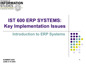 What is an ERP System?