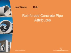 RCP attributes - American Concrete Pipe Association