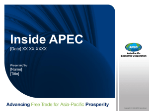 APEC Secretariat - Asia-Pacific Economic Cooperation