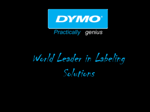 Applications of Dymo Label Printers