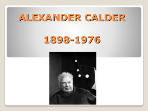 Alexander Calder PowerPoint Art Ren.
