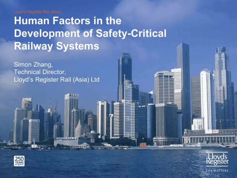 Presentation International Rail Safety Conference (IRSC)