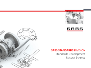sabs standards - Restaurant Association of South Africa