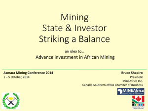 2014 Asmara Mining Conference