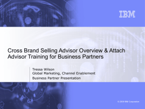 IBM Cross Brand Selling Advisor