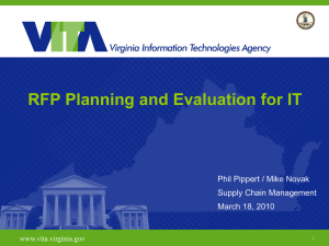 RFP Planning and Evaluation for IT
