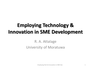 Role of Technology & Innovation