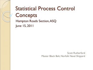 Statistical Process Control Concepts