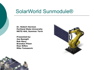 SolarWorld Sunmodule Plus®