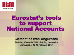 Eurostat tool to Support National Accounts