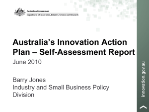 Australia`s Innovation Action Plan – Self