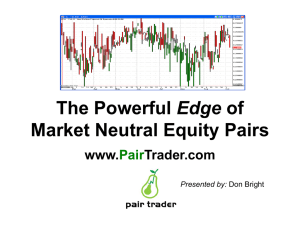 The Powerful Edge of Market Neutral Equity Pairs