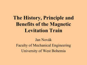 The history, principle and benefits of the magnetic levitation train