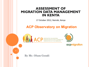 Assessment of Migration Data Management in Kenya