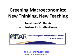 Greening Macroeconomics