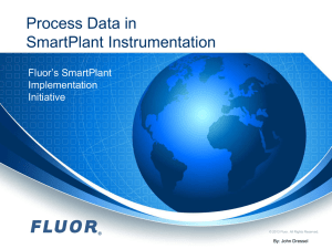Process Data in SmartPlant Instrumentation