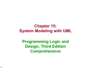 Farrell Chapter 15 - Modeling with UML