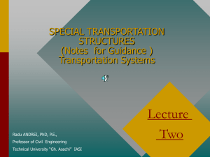 LAND TRANSPORTATION ENGINEERING (Notes for Guidance )