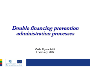The double financing prevention and control system
