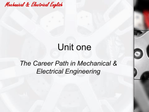 Mechanical & Electrical English