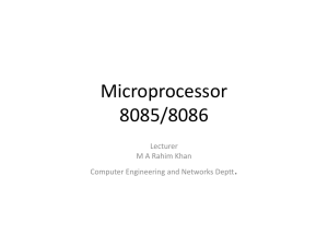 Microprocessor 8085/8086