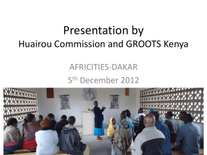 GROOTS KENYA presentation
