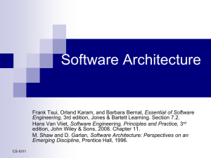 SoftwareArchitecture - Department of Computer Science